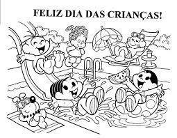 Desenhos do Dia das Crianças para Colorir Educação Infantil Aluno On